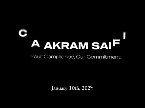 CA | Official Trailer | CA Akram Saifi | On Youtube 10th January 2025