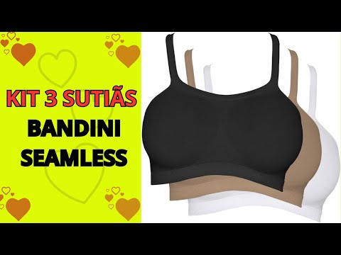 Kit 3 Sutiãs Bandini Seamless - Conforto e Versatilidade para Todos os Momentos! #ModaÍntima