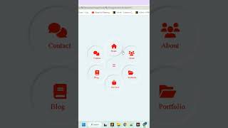 Circular navigation bar (HTML and CSS) full tutorial link in description box