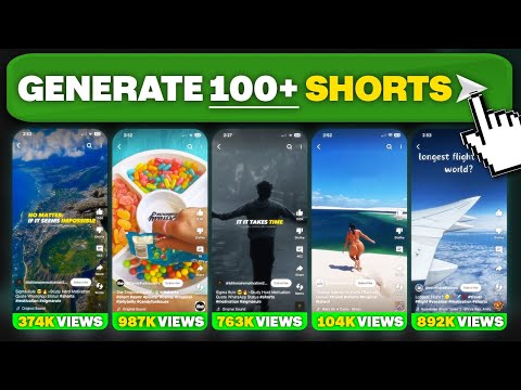 How to Generate 100+ Faceless Shorts for FREE with ONE Prompt using AI