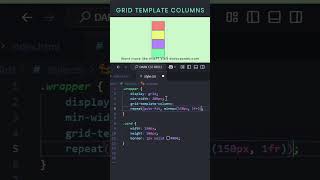 🎯 Grid Template Columns Explained! 🔥 | HTML + CSS + JS Magic! 🚀 #shorts #short #shortvideo #video
