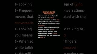 Body language psychology ⚡💯 # brain dev # mindset # psychology