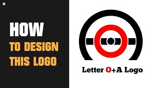Monogram Logo Design Pixellab | Letter O A Logo | Pixellab Tutorial