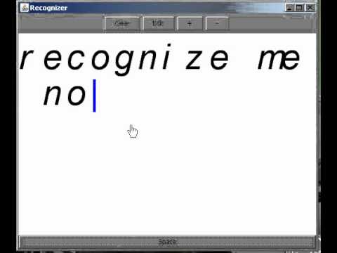 Handwriting Recognition   recognize me now