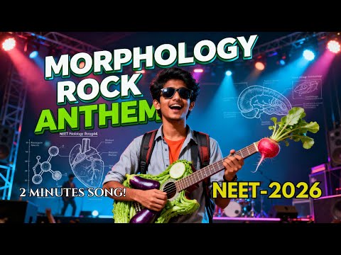NEET 2026: Revise Morphology Examples in 2 Mins 🎸 | Biology Rock Anthem | 4 Marks Pakke