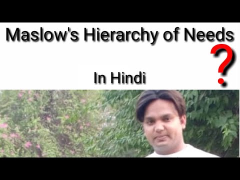 Maslow's Hierarchy of Needs in Hindi