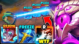 Vel'Koz but my spells are impossible to dodge (LAND ONE ABILITY = PERMASLOW)