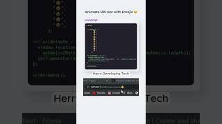 🚀 Animate URL Bar with Emojis! 😍🔥 | Fun JavaScript Trick!||#shorts #shortvideo #fyp #video #ai #js