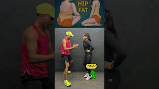Hips fat burning workout #fatloss #fitness #fitnessmotivation #bellyfat