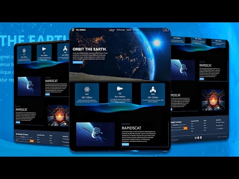 🚀Complete Responsive Space Website Using ReactJS and Tailwind CSS || Build and Deploy