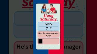 English slang | this one's an acronym #iykyk #slang #learningenglish #learnonyoutube #fyp #esl