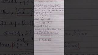Orthonormal vector triad