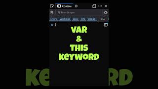 ⚠️Did You Know var Adds to the Window Object? #javascript #coding