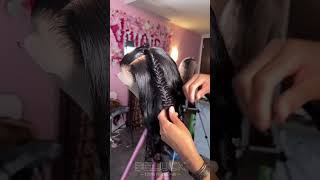 13x6 HD Transparent Lace Frontal Wig | Love this braids hairstyle #hdlace #braids #braidstyles