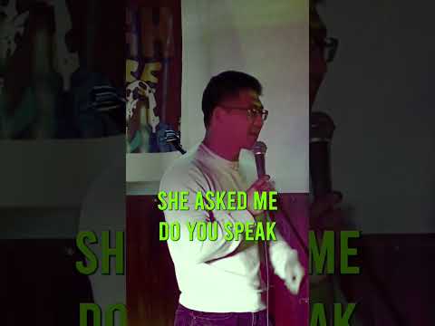 White lady tries to Tom Cruise Last Samurai my set