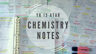 Flip Through Year 12 Chemistry Notes | how to take neat, effective notes