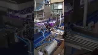 Mineral water bottle collating cum wrapping
