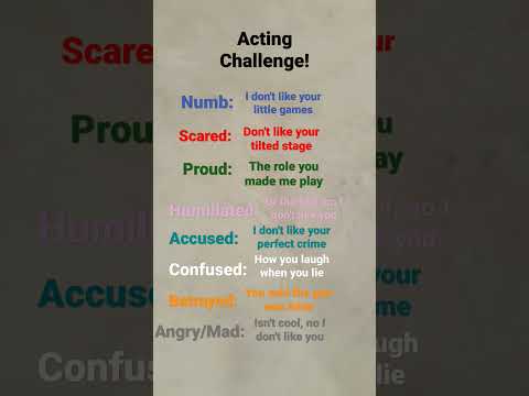 Acting challenge! #foryou #acting #challenge #actingchallenge #fyp #lookwhatyoumademedo #shorts