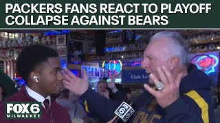 Packers fans react to playoff collapse against Bears | FOX6 News Milwaukee