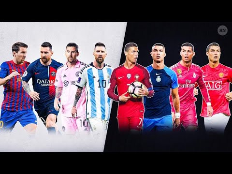 Comparison for GOATS   Ronaldo VS Messi                                   #ronaldo #messi #trending