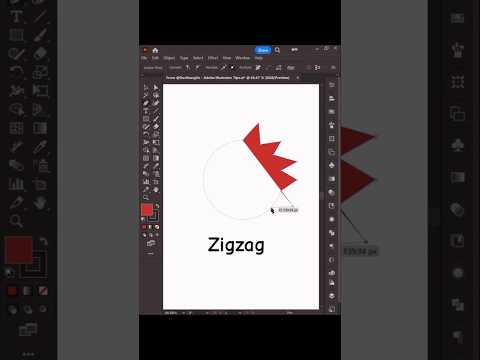 Shape into Zig Zag #IllustratorCreative #everyone #IllustratorTutorial