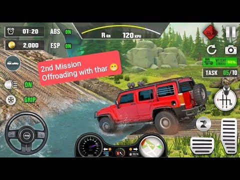 #2 Offroadgame With Thar 🥰 Offline In mobile @bittudigitalcreator7102  #gamingvideo  #gaminglife