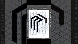 Modern 3D MR logo design | Adobe illustrator tutorial #shorts #logo #viral #illustration