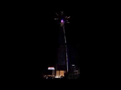 New Years Fireworks at Lotte Tower Seoul Korea