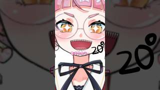 ギザ歯の角度を手描きで変えてみた！ #セルフ受肉 #vtuber
