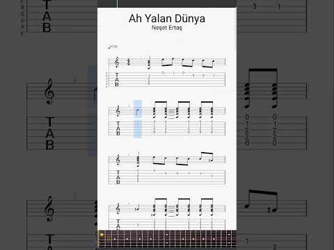 Ah Yalan Dünya Chord-Melody Neşet Ertaş #shorts #fyp #gitar