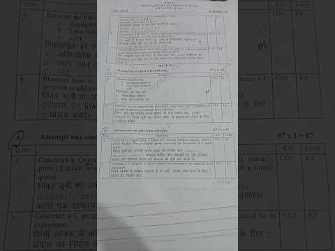 Data Structure  Question paper||BCS301||Aktu || Pyq 2024-25