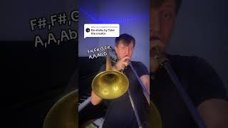 Sticky by Tyler, The Creator brass line on trombone #shorts
