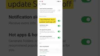 App market auto update off settings | hot games & app #realme11proplus #viral
