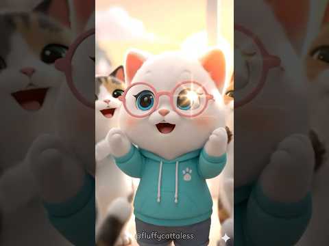 🐱Kitten and glasses fashion show  😱🐾 ✨ #kpop #catlovers #toyunboxing  #aicat  #cuteanimals