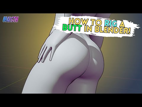 How to Rig a Character's Butt in Blender! - Blender Tutorial