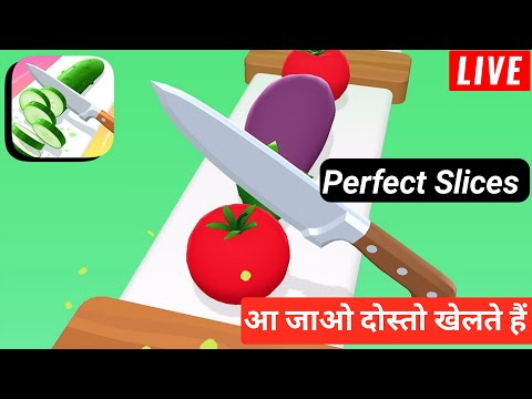 fruit chop gameplay live | perfect slices gaming video | live gaming wala video