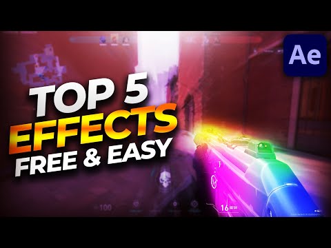 TOP 5 BEST EFFECTS for your Valorant Montages FREE / NO PLUGINS After Effects Tutorial