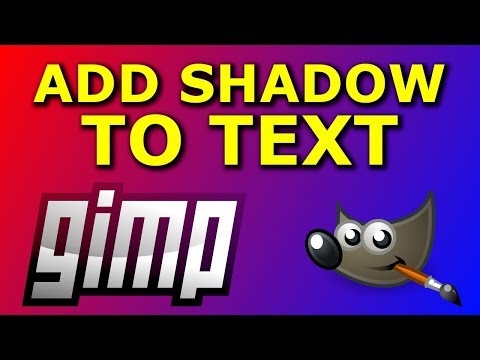 How to Add Shadow to Text in GIMP