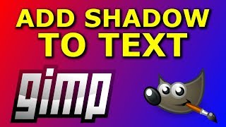 How to Add Shadow to Text in GIMP