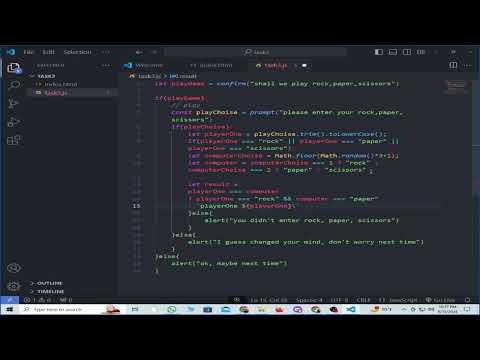 Learn JavaScript by Creating a Rock, Paper, Scissors Game