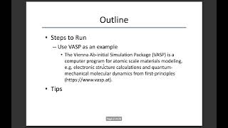 Shaheen 101 Spring 22: Running HPC workflow on Shaheen: VASP example.