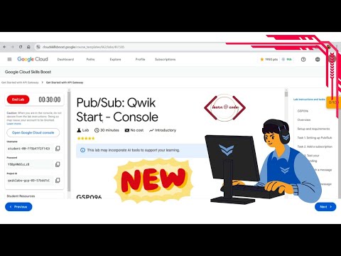 Pub/Sub: Qwick Start-Console 🌟 #qwiklab #gcp #googlecloud #cloudsolution #programming #coding