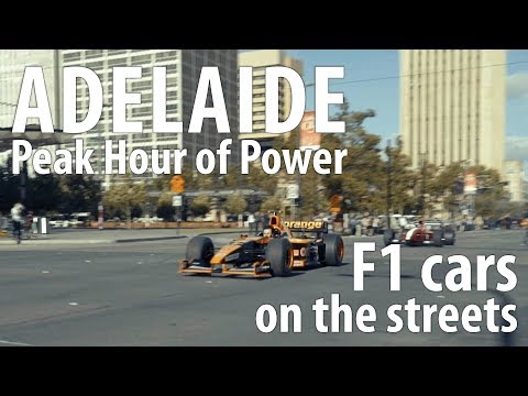 ADELAIDE PEAK HOUR OF POWER 2017 - Gouger Street F1 F40 599XX Mclaren FXX Arrows Larrousse Benetton