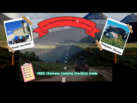 Alien-Themed Roadside Wonders 👽 + Eco Hacks!  #ecocamping  #hiddengems Roadtrips #sustainabletravel