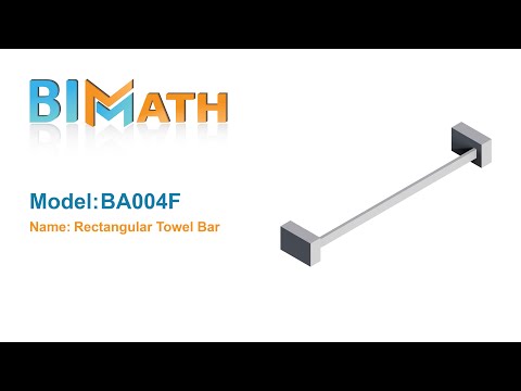 BA004F - Rectangular Towel Bar