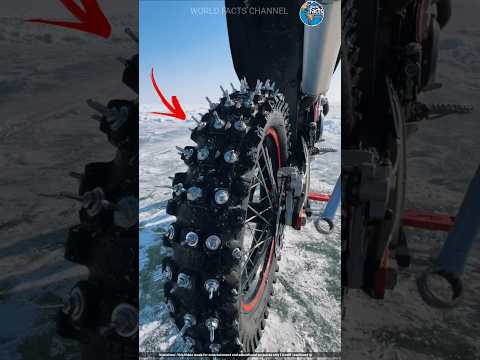 Genius 😎Hack to Ride a Bike on 🌨️Snow!"#facts #amazingfacts #china #shorts