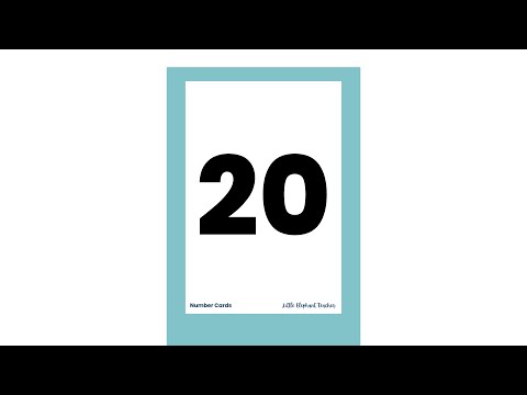 Counting Backwards 20 to 1 Using Number Cards