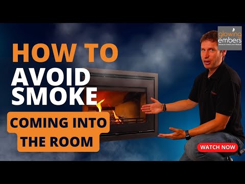 How to Stop Smoke Coming into the Room When Opening the Stove Door | Glowing Embers