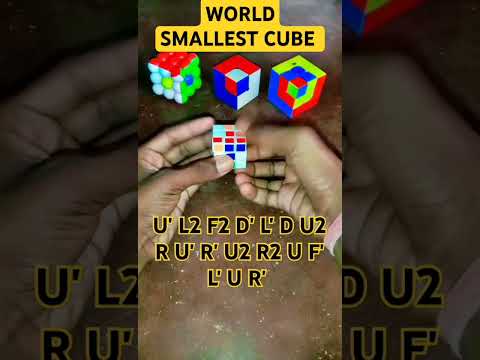 HOW TO MAKE CUBE IN CUBE IN CUBE PATTERN IN SMALLEST RUBBIKS CUBE 😲#shorts #viral #rubikscube