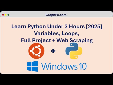 Python Full Course [2025] | Master Python with a Full Project & Web Scraping Tutorial